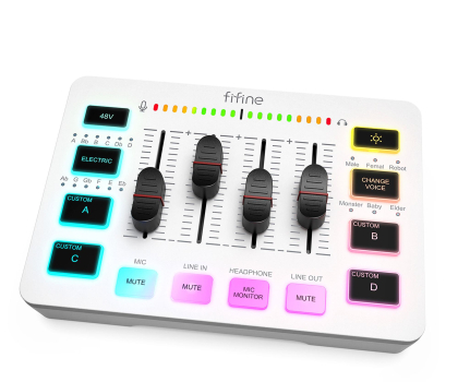 Interfejsy audio Fifine SC3 Biały